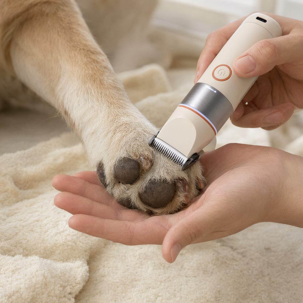 Curved paw comb